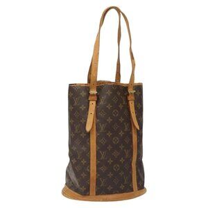 Authentic LOUIS VUITTON Monogram Bucket GM Shoulder Bag M42236 LV